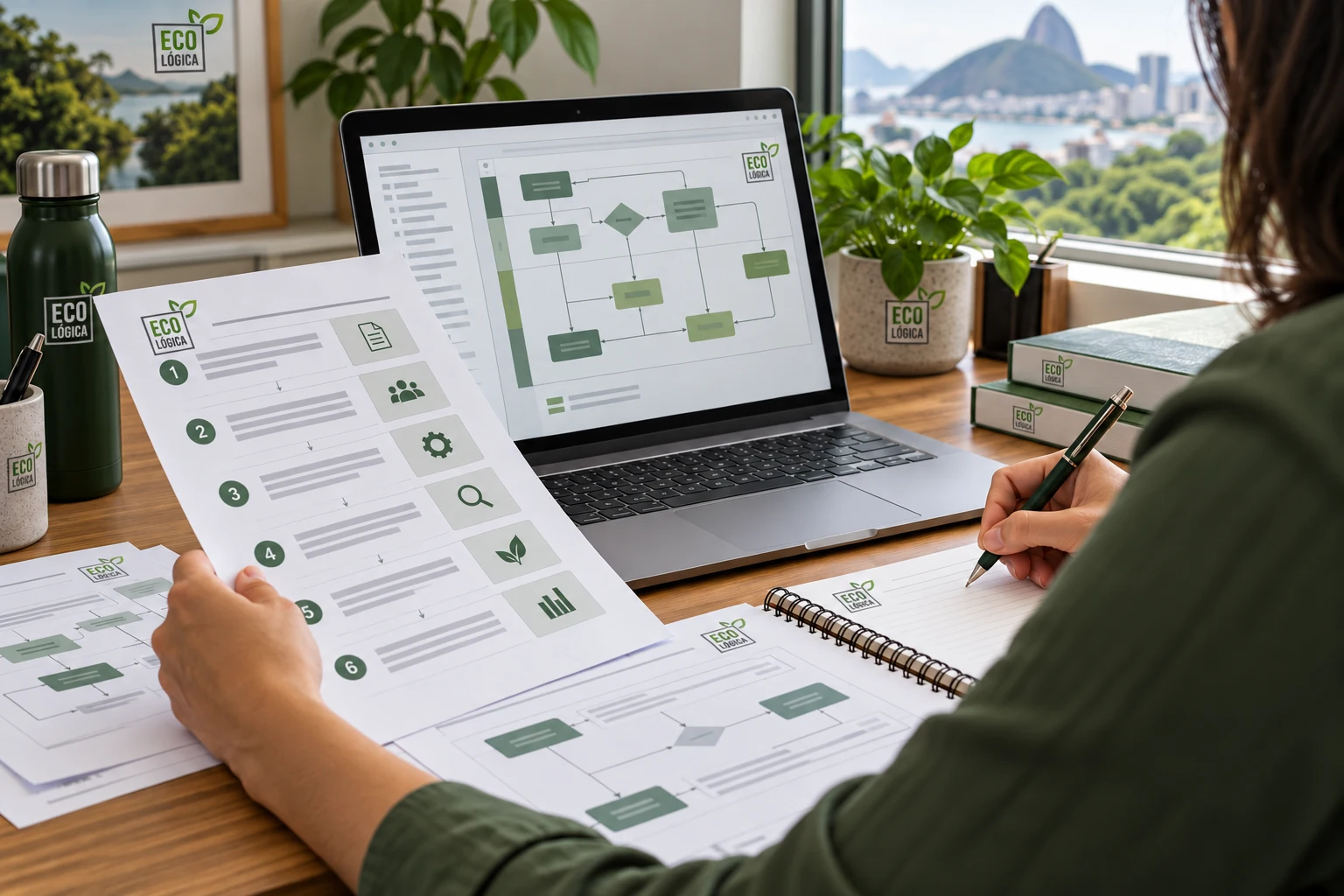 Elaboração de procedimentos e instruções de trabalho, em cena ilustrativa